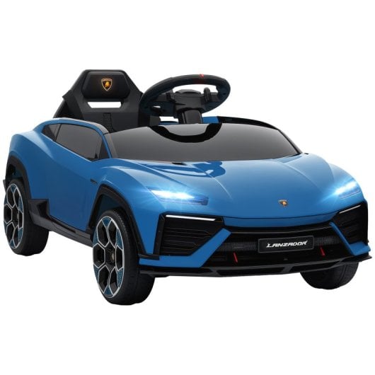 Aiyaplay Coche Eléctrico Para Niños De +3 Años Lamborghini Batería 12v Azul