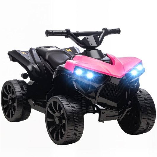 Aiyaplay Quad Eléctrico Para Niños 6 V 70x42x45 Cm Rosa