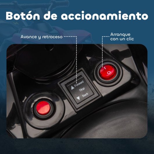 Aiyaplay Quad Eléctrico Para Niños 6 V 70x42x45 Cm Rosa