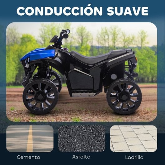Aiyaplay Quad Eléctrico Para Niños 6 V 70x42x45 Cm Azul