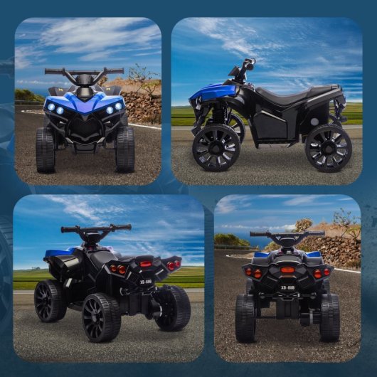 Aiyaplay Quad Eléctrico Para Niños 6 V 70x42x45 Cm Azul