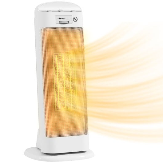 Homcom Calefactor Eléctrico Bajo Consumo 2000w Con 4 Modos Termostato Regulable