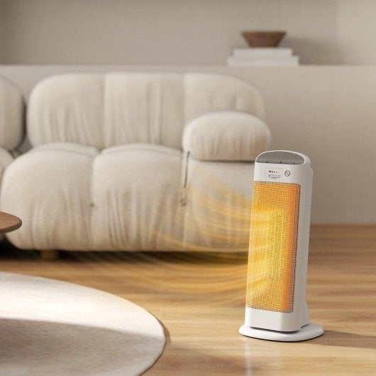 Aquecedor Cerâmico Homcom 820-470V90WT 2000W Baixo Consumo Oscilante