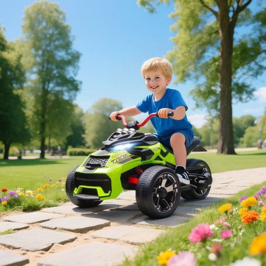 Aiyaplay Quad Eléctrico Para Niños 12v Con 2 Motores Velocidad Hasta 5?km/h