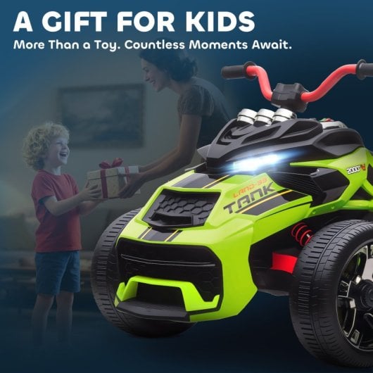 Aiyaplay Quad Eléctrico Para Niños 12v Con 2 Motores Velocidad Hasta 5?km/h