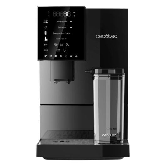 Cafeteira Superautomática Cecotec Cremmaet Compactccino Black 1,1L 19 Bar com moinho e depósito de leite