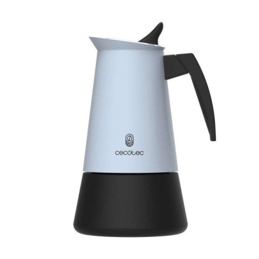 Caffettiera Italiana Cecotec Piccolina 600 Blue 300 ml 6 tazze acciaio inox induzione