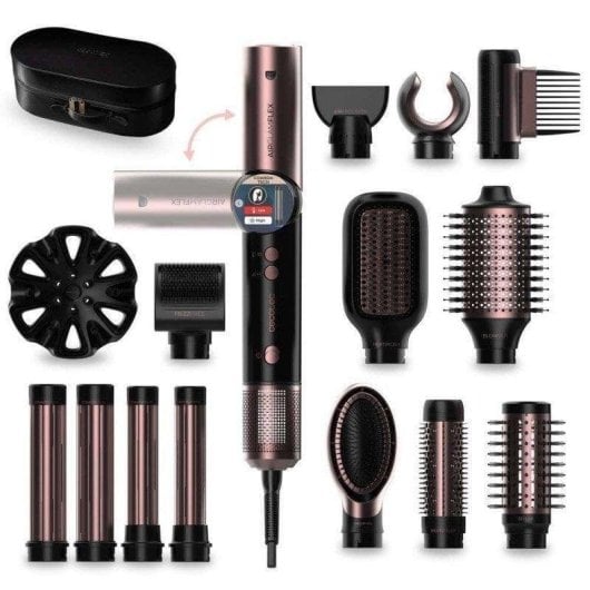 Multi-Haarstyler Cecotec AirGlam 14in1 Flex Black 1400W Coanda Ionen Keramik 14 Aufsätze Schwarz