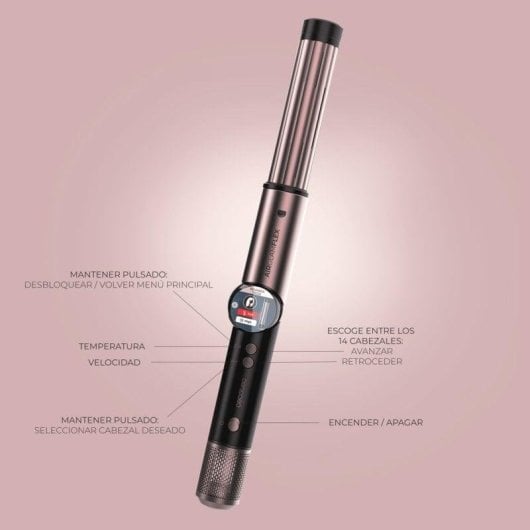 Multi-Haarstyler Cecotec AirGlam 14in1 Flex Black 1400W Coanda Ionen Keramik 14 Aufsätze Schwarz