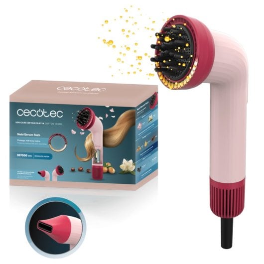 Asciugacapelli Cecotec Ionicare Dry&Keratin Compact Brushless 1200W NutriSerum