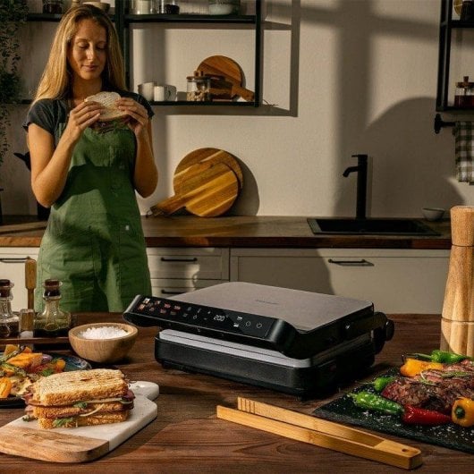 Parrilla eléctrica Cecotec Rock'ngrill 2000 Perfectcook sonda temperatura dual