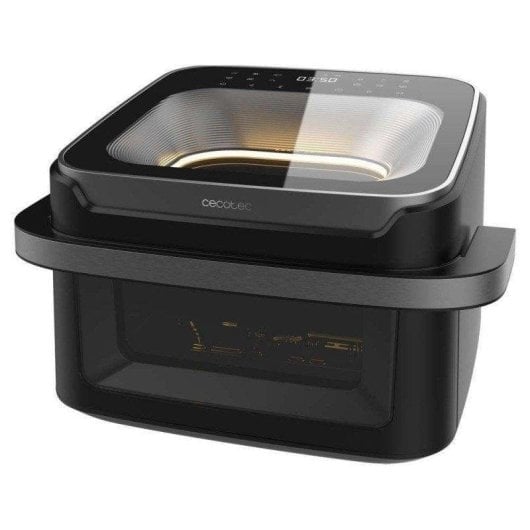 Fritadeira de Ar Cecotec Cecofry Advance 10000 Full Vision 10L 2200W Dupla Janela 12 Menus