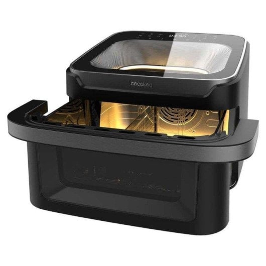 Freidora de aire Cecotec Cecofry Advance 10000 Full Vision 10L 2200W con 12 menús y doble ventana