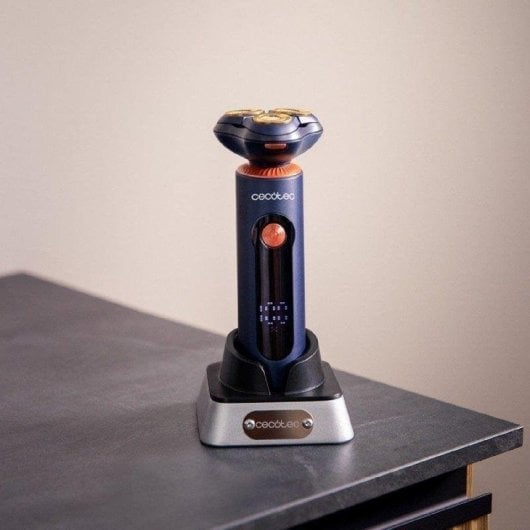 Elektrorasierer Cecotec PrecisionCare Aluminium Pro Kabellos 80min Nass- und Trockenrasur LCD