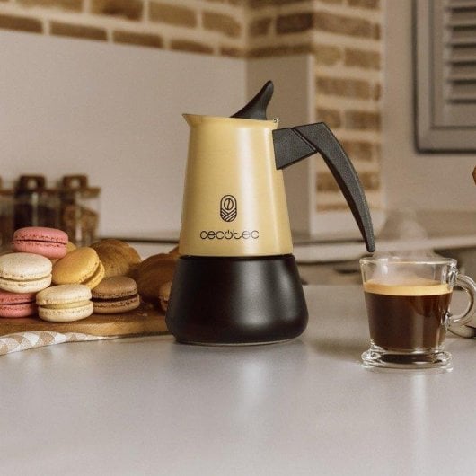 Cafeteira Italiana Cecotec Piccolina 400 200ml 4 chávenas aço inoxidável