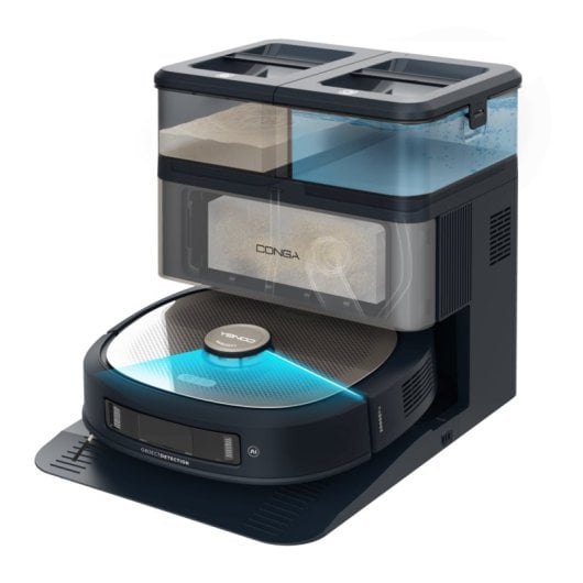 Robot Aspirador y Fregasuelos Cecotec Conga Z100 X-treme con Autovaciado IA Navegación Láser 20.000 Pa