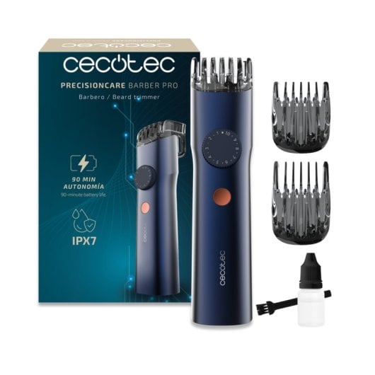 Cortapelos Cecotec PrecisionCare Barber Pro Acero Inoxidable Batería 90min IPX7