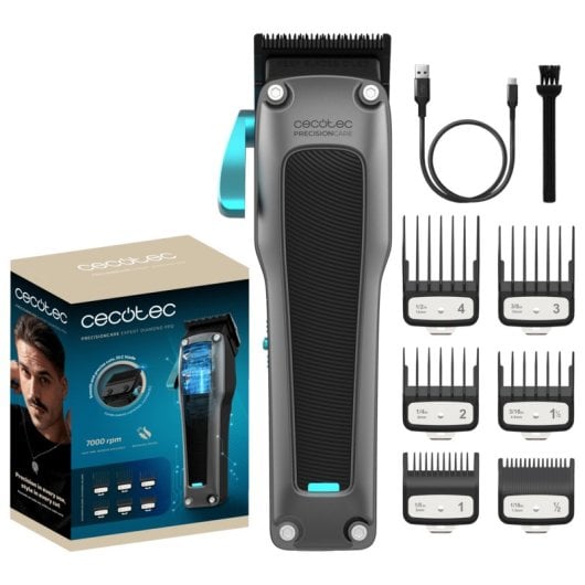 Cortador de Cabelo Cecotec PrecisionCare Expert Diamond Pro Motor Brushless DLC