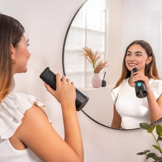 Irrigador Bucal Cecotec Toothcare Jet Liberty Portátil 8 Boquillas 4 Modos 250 ml