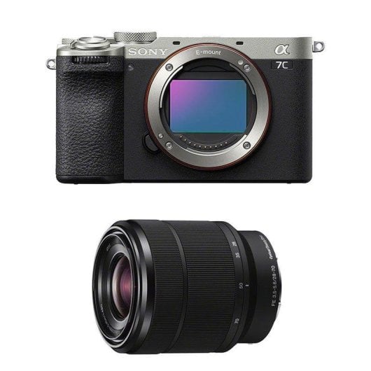 Fotocamera Digitale Compatta Sony Alpha 7C II 33 MP Zoom Ottico FE 28-70mm Sensore CMOS Stabilizzazione 7 Stop Video 4K Touchscreen