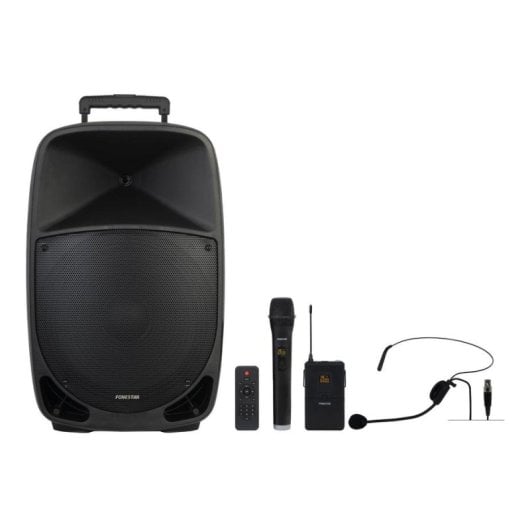 Haut-parleurs Fonestar portable filaire et Bluetooth 250W avec karaoké