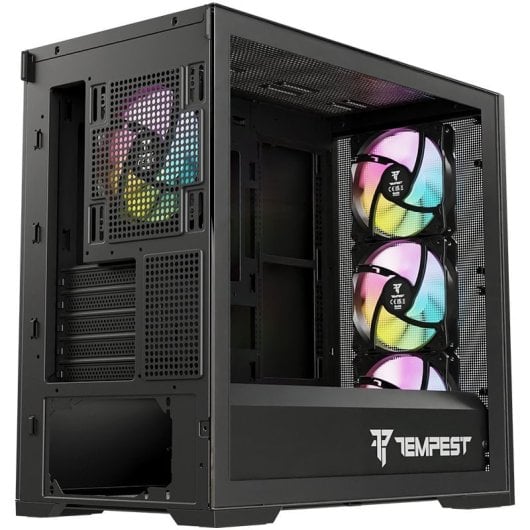 Torre PC Tempest Stronghold ARGB M-ATX Cristal Templado USB 3.0 Negra - Joker Edition II by PcCom