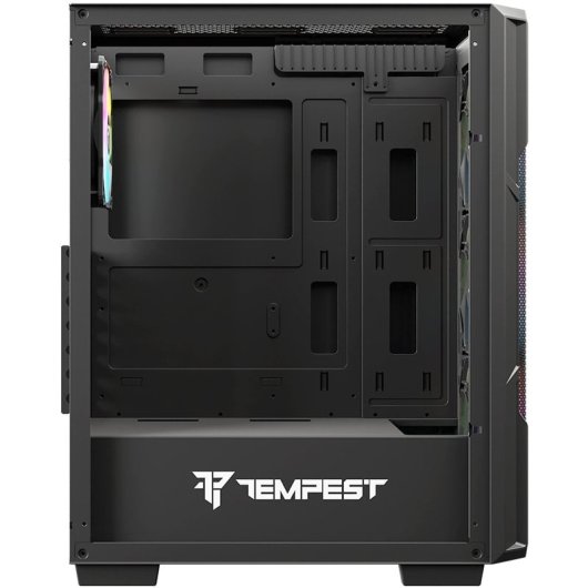 Torre PC Tempest Garrison ARGB ATX Cristal Templado USB 3.0 Negra - Space by PcCom