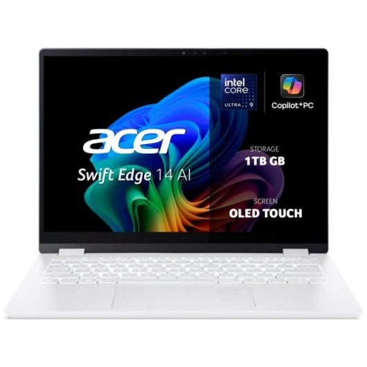 Portátil Acer Swift Edge 14 AI SFE14-51T 14" Intel Core Ultra 9 288V 32GB 1TB SSD OLED Táctil Blanco Reacondicionado