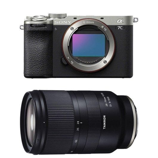Fotocamera Digitale Compatta Sony Alpha 7C II 33 MP Zoom Ottico Tamron 28-75mm Sensore CMOS Full Frame AF IA Video 4K Touch