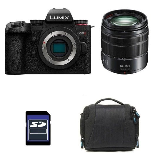 Cámara Digital Compacta Panasonic Lumix G9 II 25,2 MP 10x Zoom Óptico Sensor Live MOS WiFi Bluetooth Kit 14-140mm SD Bol