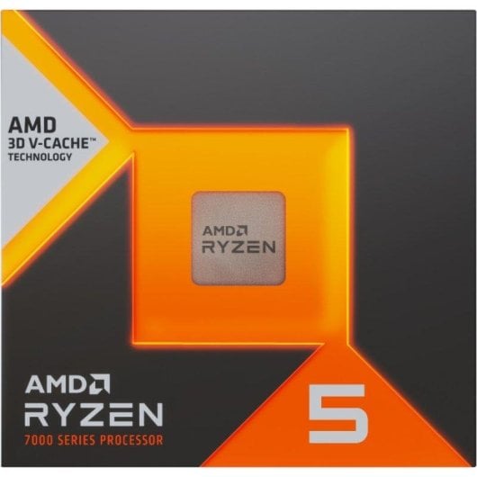 Processeur AMD Ryzen 5 7500X3D 6 coeurs 4,0 GHz 4,5 GHz Turbo 3D V-Cache Socket AM5 Boîte