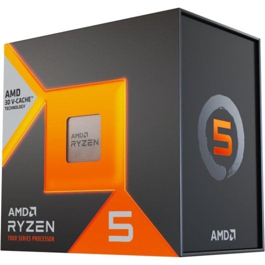 Processeur AMD Ryzen 5 7500X3D 6 coeurs 4,0 GHz 4,5 GHz Turbo 3D V-Cache Socket AM5 Boîte