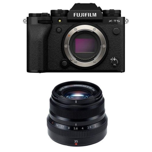 Appareil Photo Numérique Compact Fujifilm X-T5 40,2 MP Zoom Objectif 35mm CMOS X-Trans Stabilisation 5 Axes 4K Vidéo