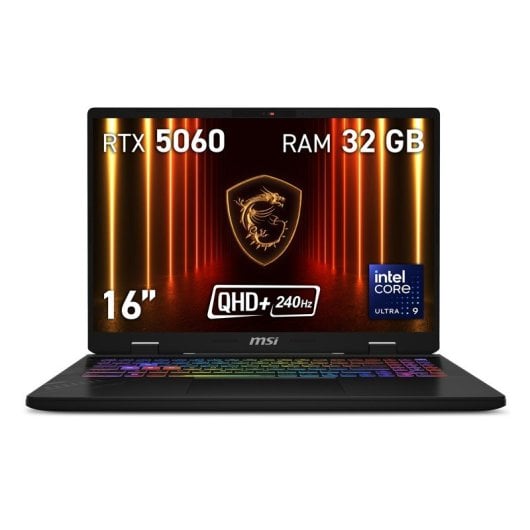 Portatile MSI Crosshair 16 HX AI D2XW 16" Intel Core Ultra 9 275HX 32GB 1TB SSD RTX 5060 8GB QHD+ RGB