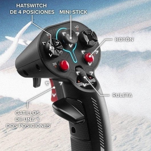 Thrustmaster Sol-R 4 HOTAS Joystick et Manette des Gaz pour PC