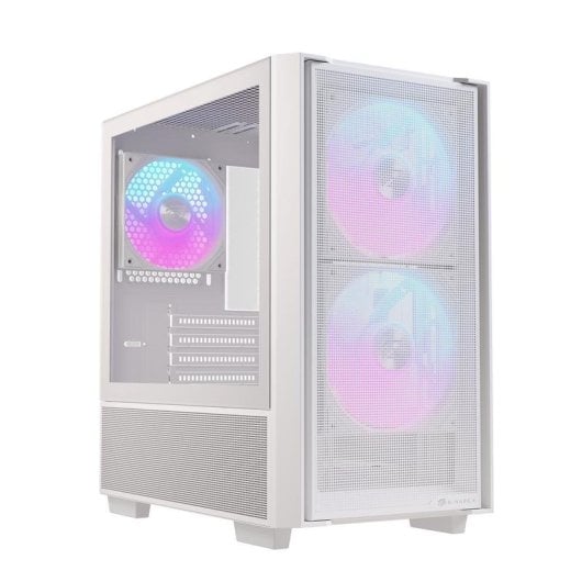 Caixa Einarex PULSE PM150 RGB Branca Vidro Temperado Micro-ATX Mini-ITX