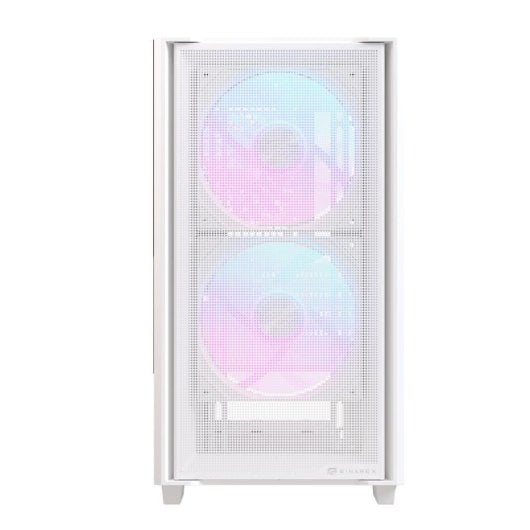 Caixa Einarex PULSE PM150 RGB Branca Vidro Temperado Micro-ATX Mini-ITX