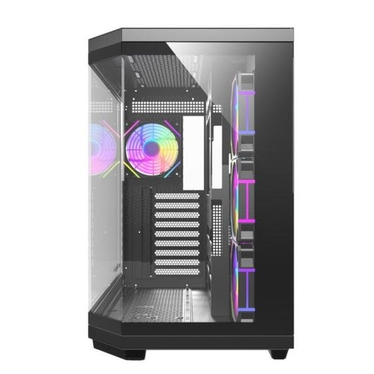 Caja DarkFlash DQX80 Black Full Tower triple cristal 4x ARGB ATX/USB-C