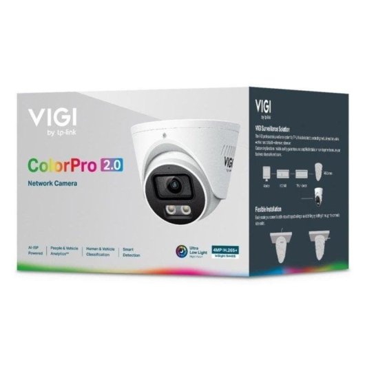 Cámara IP TP-Link VIGI InSight S445S 2K Visión Nocturna Exterior IA Audio Bidireccional