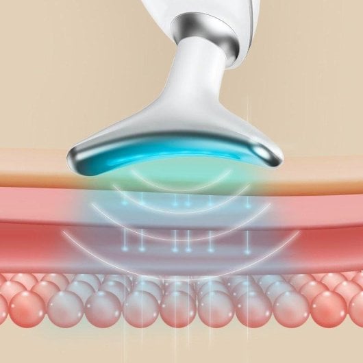 Masajeador facial InnovaGoods Selora EMS, LED 7 colores, calor, recargable
