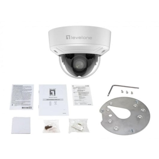 Videocamere di sorveglianza LevelOne FCS-3461 FullHD Visione Notturna Interno ed Esterno Rilevamento IA