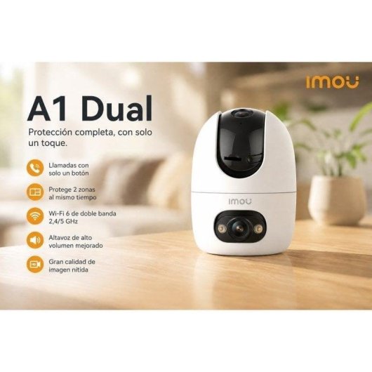 Videocamere di sorveglianza Imou A1 Dual 2K Visione Notturna Interna ed Esterna IA Audio Bidirezionale