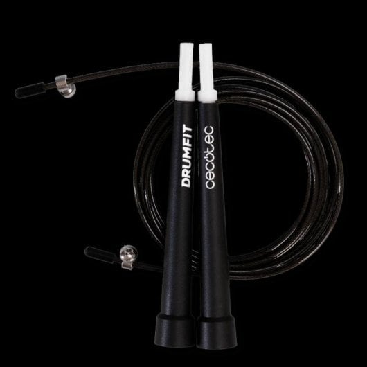 Comba DrumFit Speed Rope acero 300 cm mango ergonómico ajustable