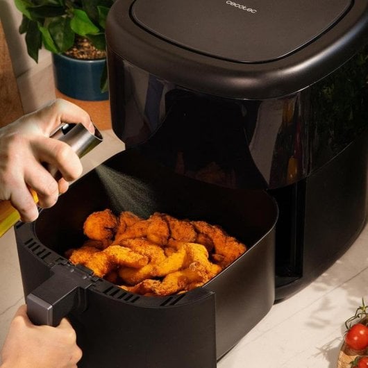 Aceiteira Cecotec Polka OilSpray 1000 Vidro Inox 100ml leve e precisa