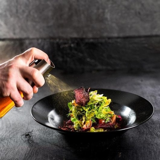 Aceiteira Cecotec Polka OilSpray 1000 Vidro Inox 100ml leve e precisa