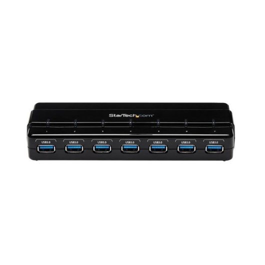 Hub USB Startech ST7300USB3B 7 Portas USB 3.2 Gen 1 para Secretária Preta