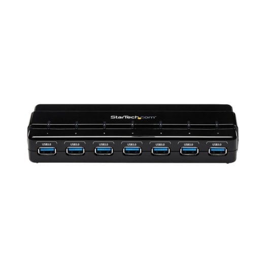 Hub USB Startech ST7300USB3B 7 Portas USB 3.2 Gen 1 para Secretária Preta