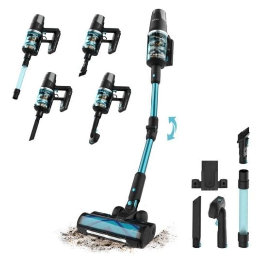 Aspiradora sin cable Cecotec Conga Rockstar RX50 Pet Flex 300AW Tubo Flexible Batería 90min Cepillo para mascotas