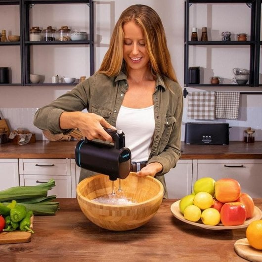 Batidora de mano Create BlendGo Pack batería accesorios carga rápida indicadores LED