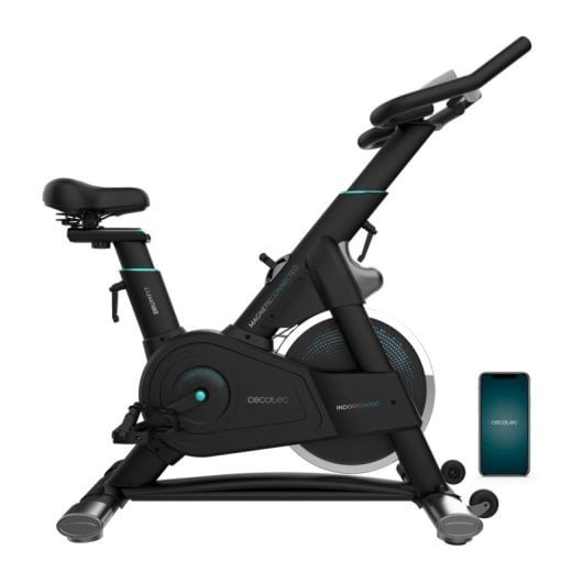 Bicicleta indoor DrumFit Indoor 24000 Magnetic Connected con volante 24 kg y Kinomap